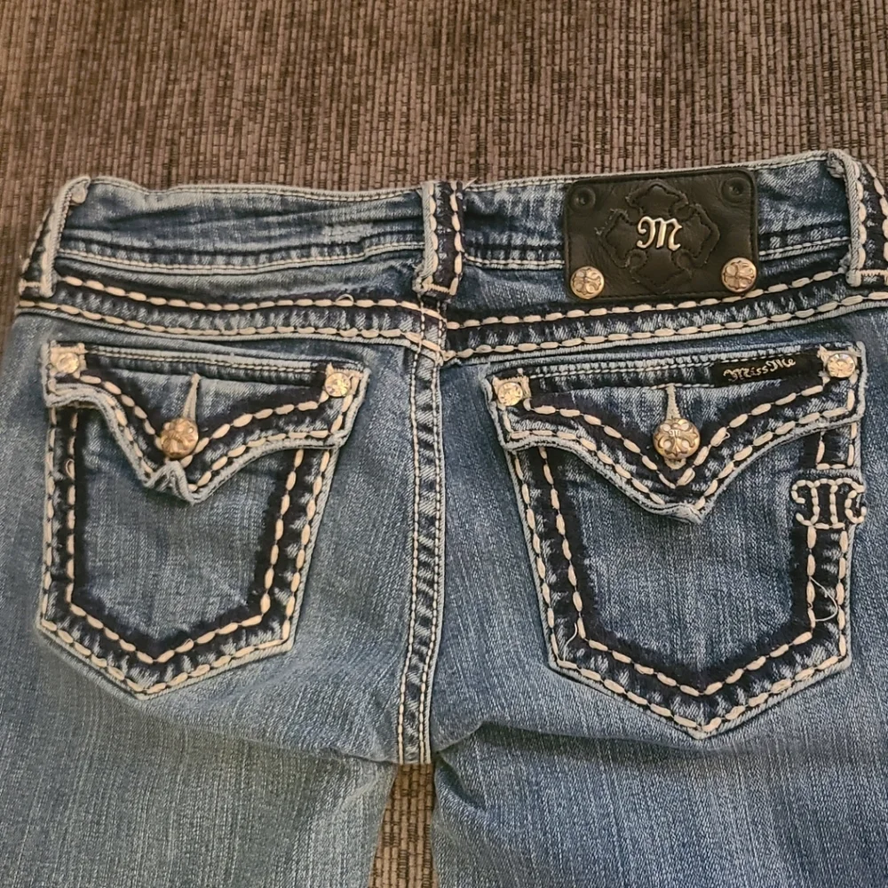 Miss Me Women's Dark Blue Boot Cut Jeans - Picture 4 of 5